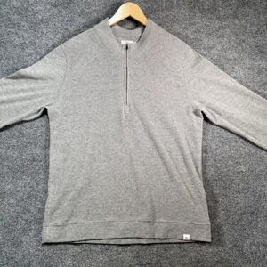 7 Diamonds Generation 1/4 Zip Pullover Mens Large Gray Stretch Activewear Casual